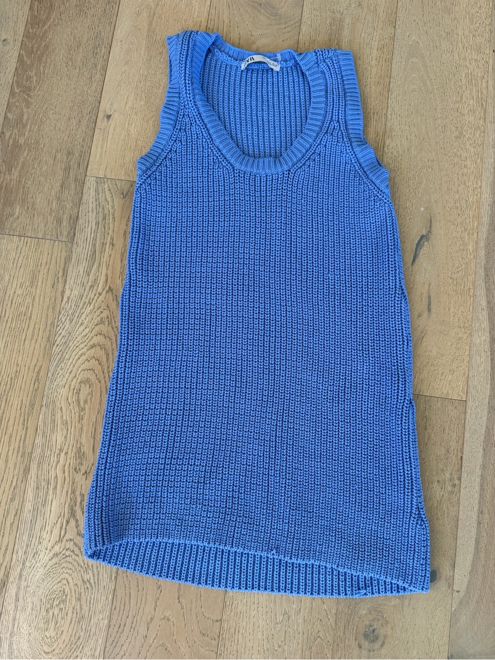 Zara knit dress blue small